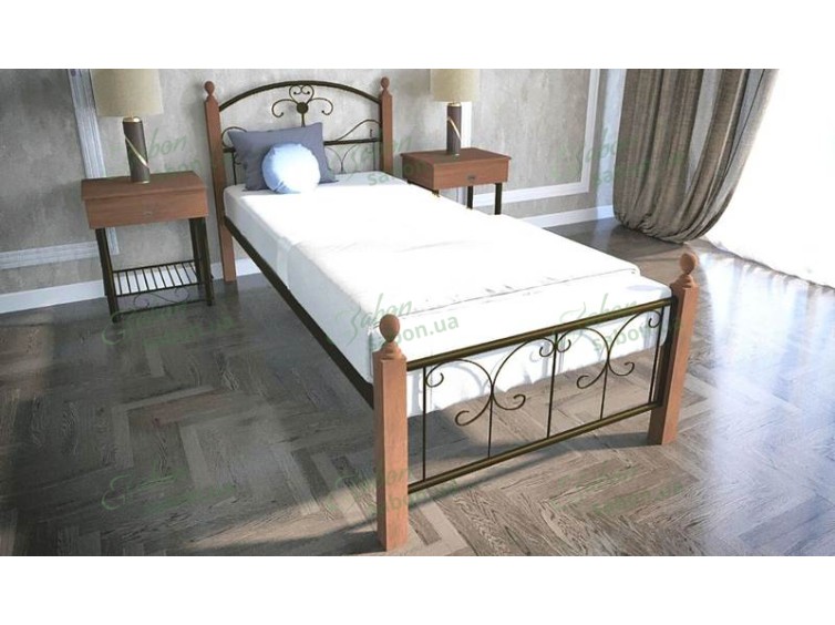 Металлическая кровать Патриция Wood 5 