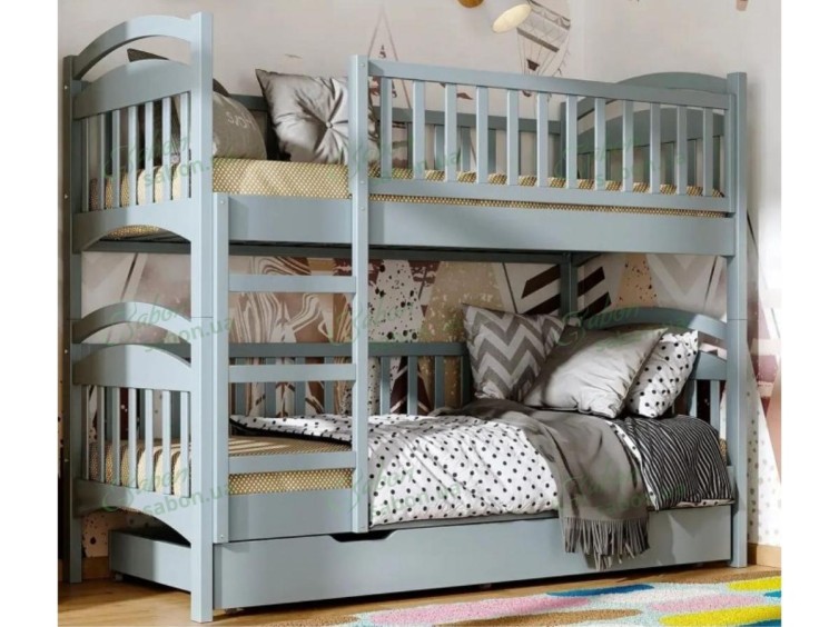 Деревянная двухъярусная кровать-трансформер Карина Дуэт 1