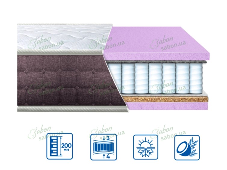 Ортопедичний матрац Spring 2 в 1 4 
