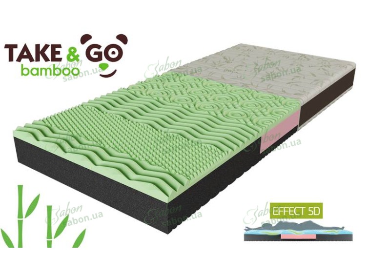 Матрас ортопедический Take&Go bamboo NeoGreen 1