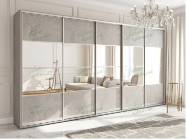 Шкаф-купе Стандарт 7.7 пятидверный H-210 2