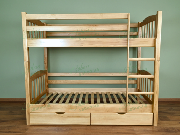 Деревянная двухъярусная кровать-трансформер Бай-Бай 2 