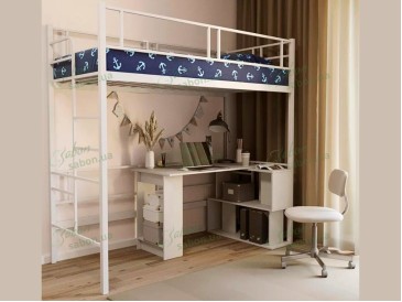 Металлическая двухъярусная кровать-чердак Дабл Чердак 2