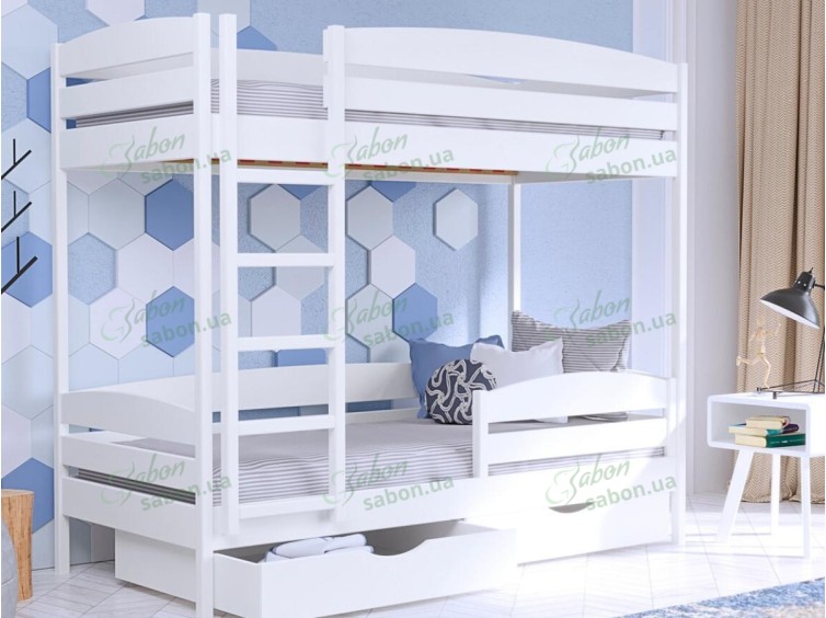 Деревянная двухъярусная кровать-трансформер Соня дуэт Люкс 1