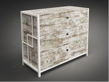 Комод Арден з натурального дерева і металу 2