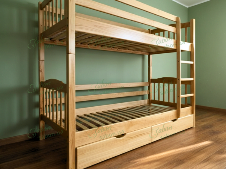 Деревянная двухъярусная кровать-трансформер Бай-Бай 3 