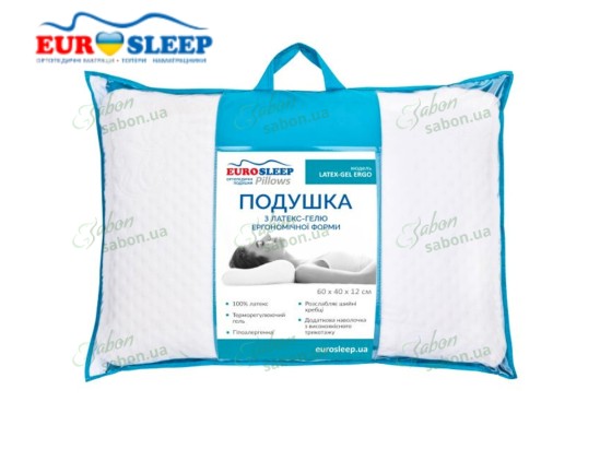 Подушка ортопедическая LATEX-GEL-ERGO 2