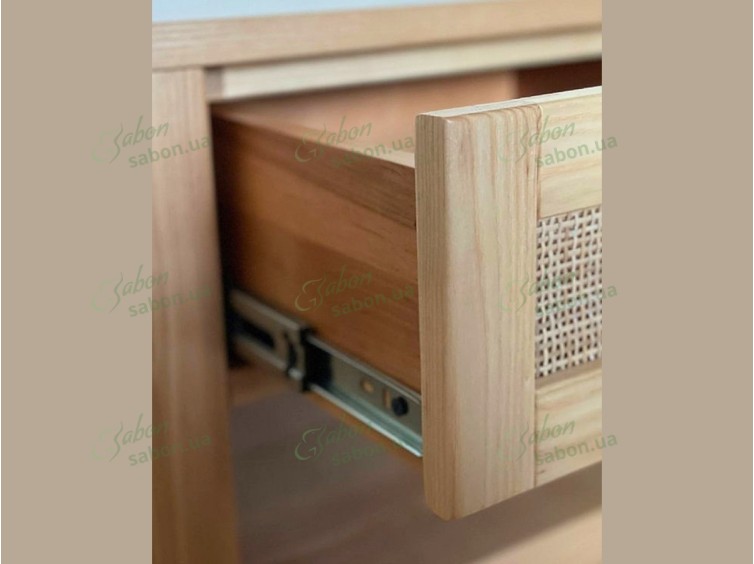 Комод ECO с ротангом из натурального дерева 5 
