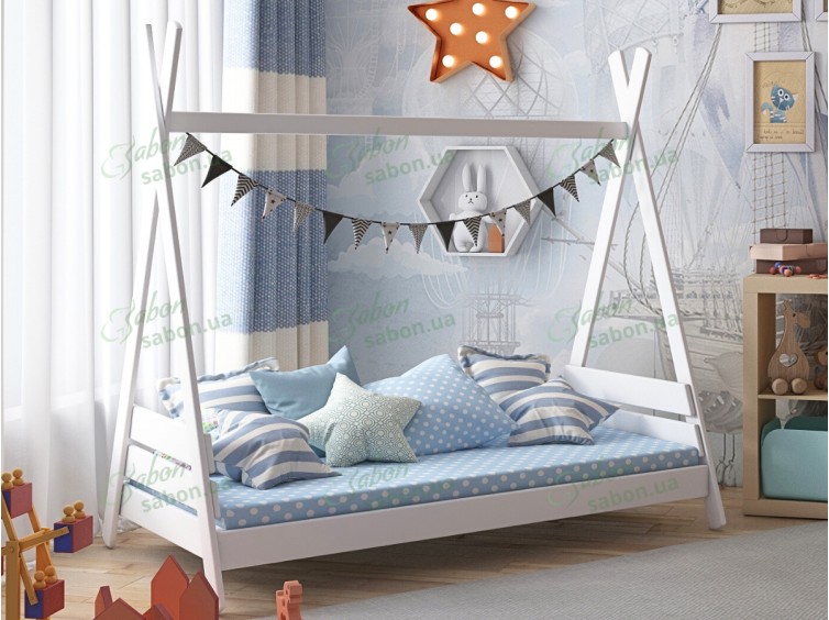 Дитяче ліжко-будиночок Дріма з натурального дерева 8 