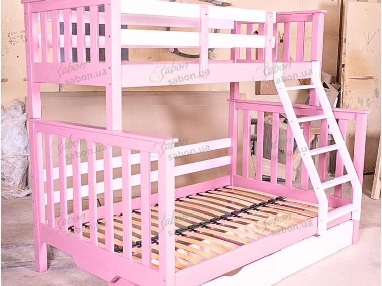 Деревянная двухъярусная кровать-трансформер Скандинавия 10 