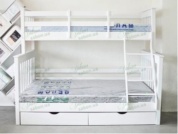 Деревянная двухъярусная кровать-трансформер Скандинавия 2