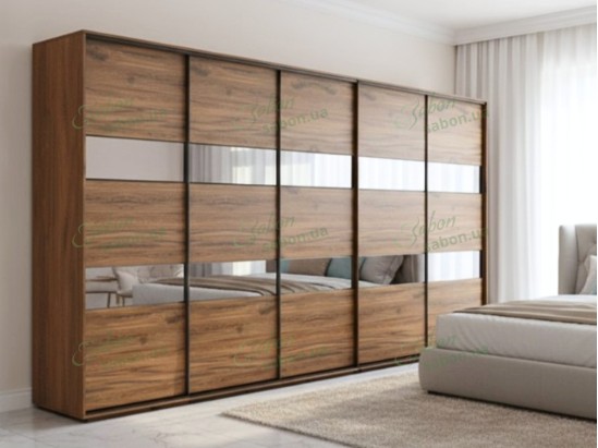 Шкаф-купе Стандарт 25.1 пятидверный H-210 2