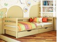 Детская кровать Нота из натурального дерева 19