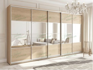 Шкаф-купе Стандарт 7.7 пятидверный H-210