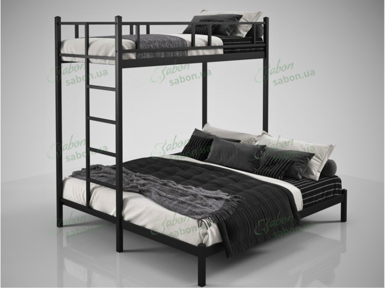 Металеве двоярусне ліжко Фулхем 3 2 