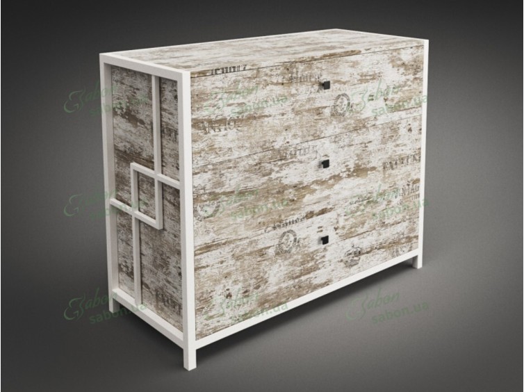 Комод Арден из натурального дерева и металла 2 