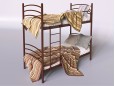 Металлическая двухъярусная кровать-трансформер Маранта 12