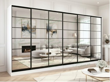 Шафа-купе Стандарт 7.1 шестидверна H-220