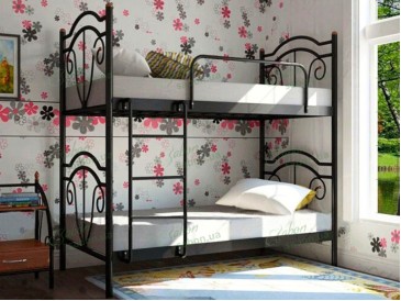 Металлическая двухъярусная кровать Диана 2