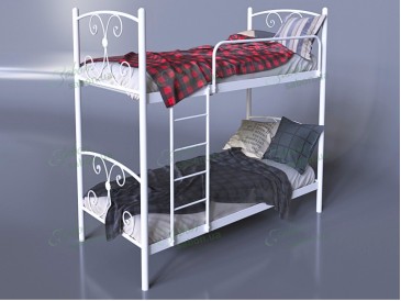 Металлическая двухъярусная кровать Жасмин 2