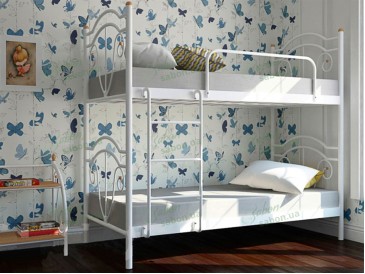 Металлическая двухъярусная кровать Диана