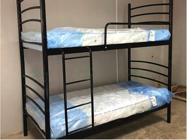 Металлическая двухъярусная кровать-трансформер Маргарита 2