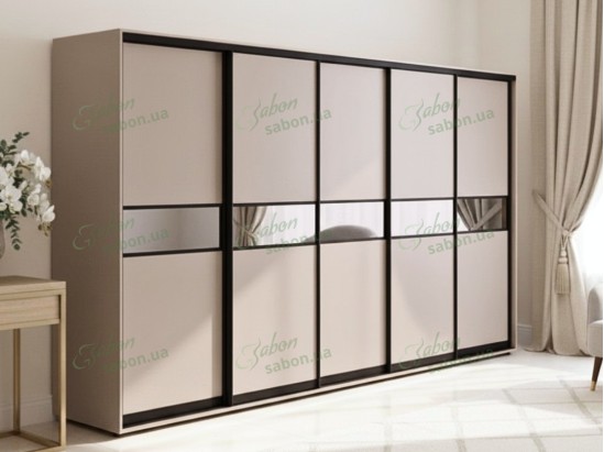 Шкаф-купе Стандарт 5.4 пятидверный H-240 2