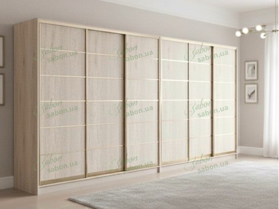 Шкаф-купе Стандарт 4.1 шестидверный H-240 2