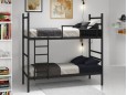 Металлическая двухъярусная кровать-трансформер Лидс