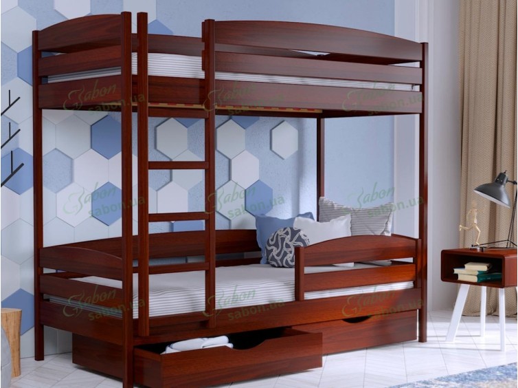 Деревянная двухъярусная кровать-трансформер Соня дуэт Люкс 8 