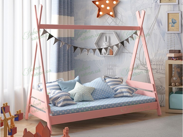 Дитяче ліжко-будиночок Дріма з натурального дерева 1