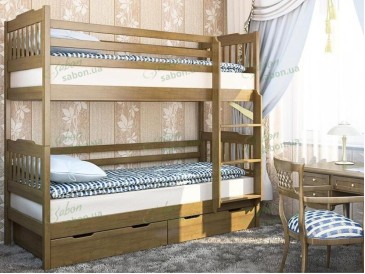 Деревянная двухъярусная кровать-трансформер Нортон Дуэт