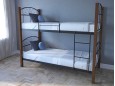 Двухъярусная металлическая кровать Лара Люкс Wood 15