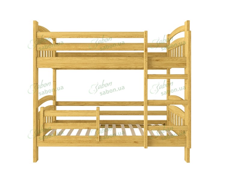 Деревянная двухъярусная кровать-трансформер Лакки сосна 10 