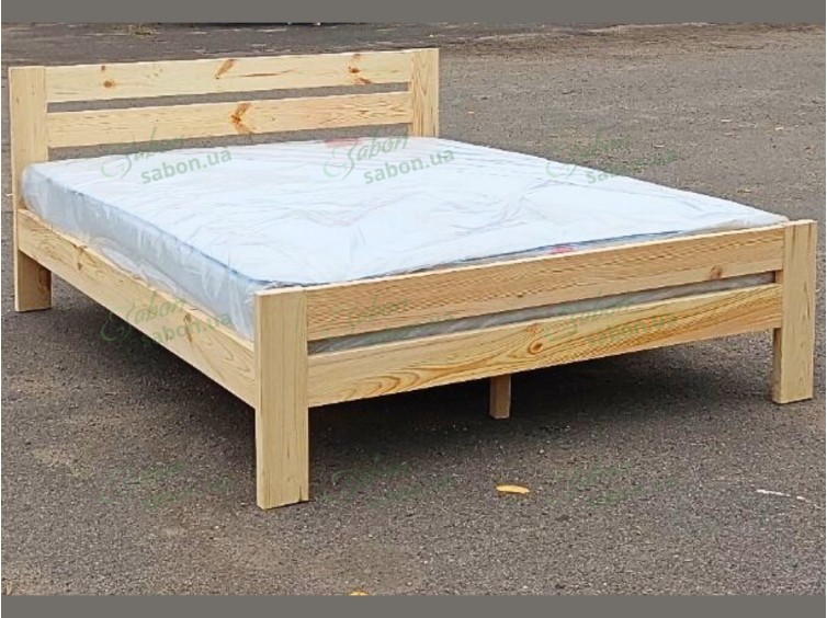 Дерев'яне ліжко Класік без лаку 4 
