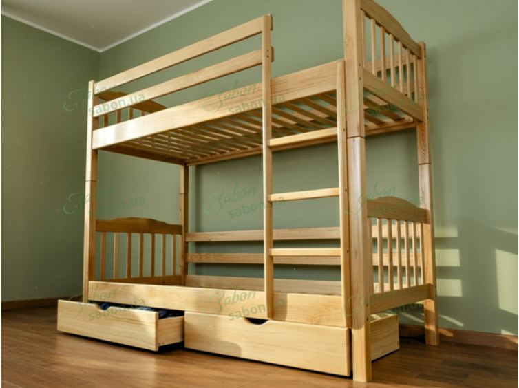 Деревянная двухъярусная кровать-трансформер Бай-Бай 1