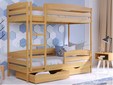 Двухъярусная кровать Дуэт Плюс из натурального дерева 2
