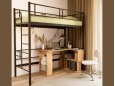 Металлическая двухъярусная кровать-чердак Дабл Чердак 15