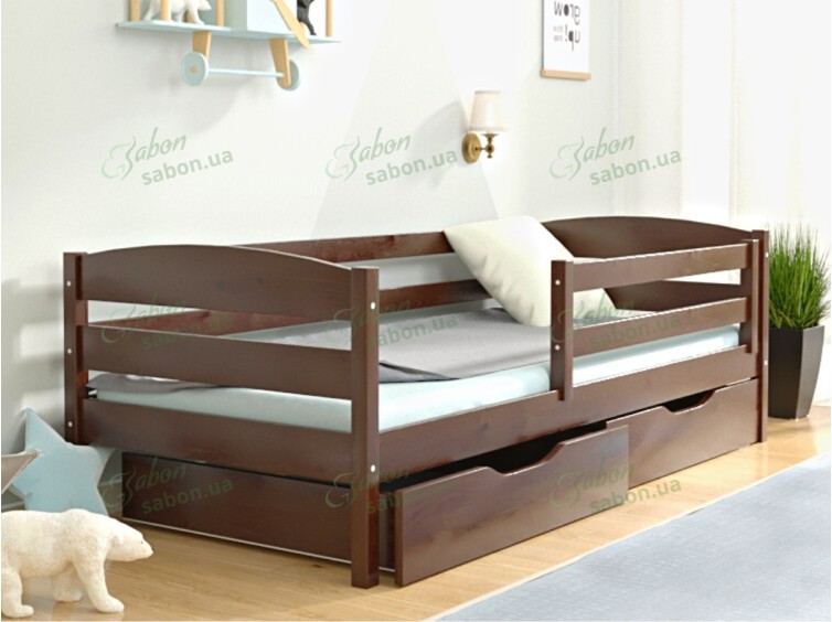 Дитяче ліжко Хьюго з натурального дерева 1