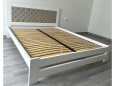 Дерев'яне ліжко Модерн БУК з м'яким узголів'ям ґудзики 18