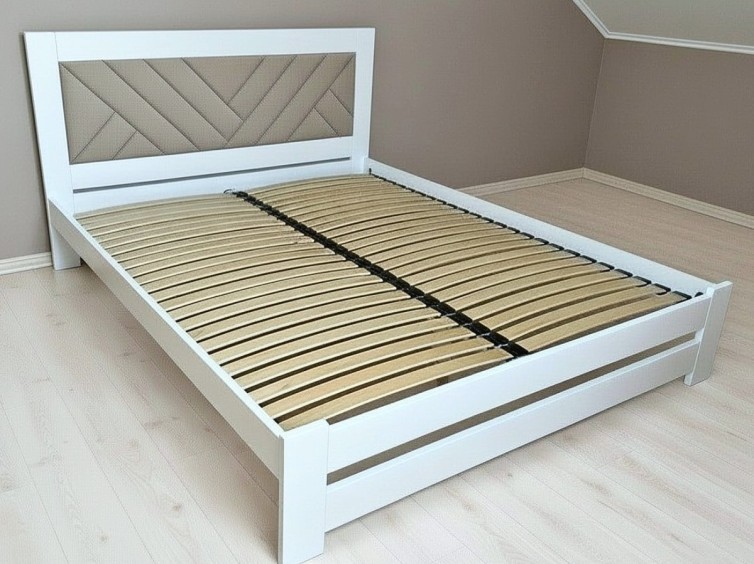 Деревянная кровать Модерн БУК с мягким изголовьем линии 10 