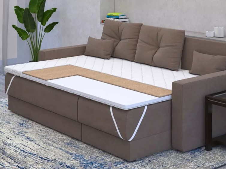 Ортопедичний міні-матрац Topper-futon 1 кокос жакард 2 