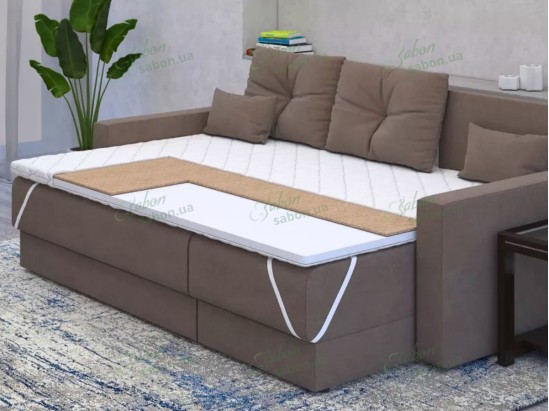 Ортопедичний міні-матрац Topper-futon 1 кокос жакард 4 