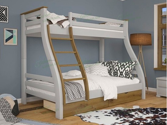 Деревянная двухъярусная кровать Аляска 1