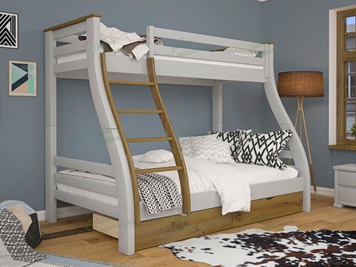 Дерев'яне двоярусне ліжко Аляска Дерев'яне двоярусне ліжко Аляска