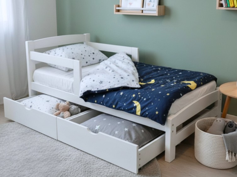 Дитяче ліжко Скай з натурального дерева 2 