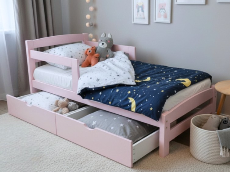 Дитяче ліжко Скай з натурального дерева 4 