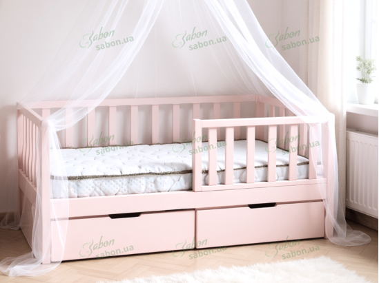 Детская кровать Лесенка из натурального дерева 1