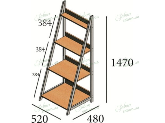 Сучасний стелаж Дуо 2 