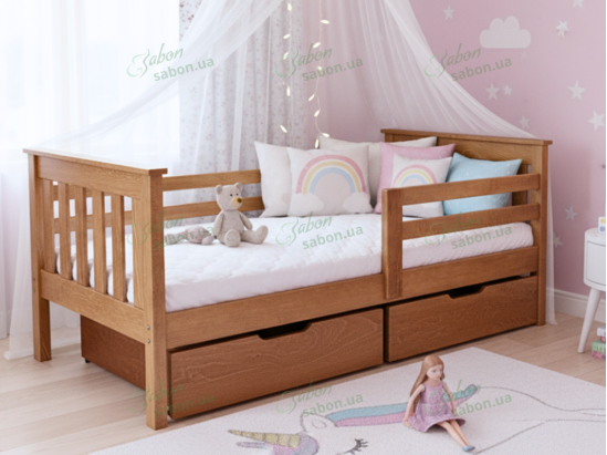 Детская кровать Адель из натурального дерева 2 